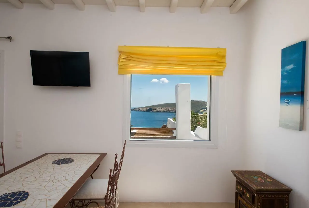 Amazing View At Agios Sostis Beach In A Dreamer Mykonos!! 帕诺尔莫斯米科诺斯 别墅